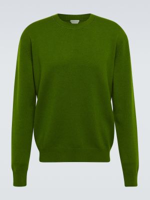 Sweter z kaszmiru Bottega Veneta zielony