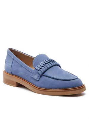 Loafers Caprice niebieskie