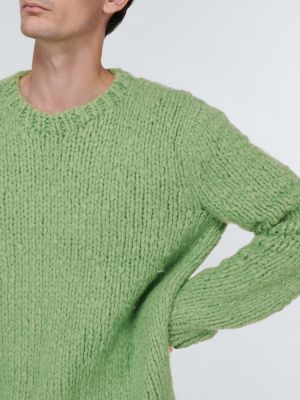 Jersey de cachemir de tela jersey con estampado de cachemira Gabriela Hearst verde