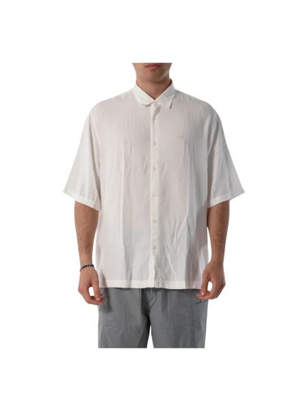 Koszula z wiskozy Armani Exchange biała