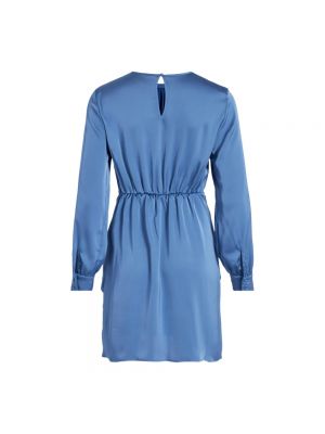 Sukienka mini z długim rękawem Vila niebieska