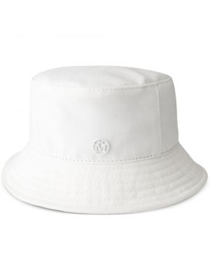 Bavlnená čiapka Maison Michel biela