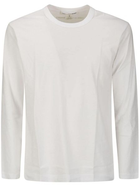 Koszulka z dżerseju z okrągłym dekoltem Comme Des Garcons Shirt biała