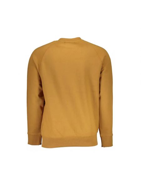 Jersey de algodón manga larga de tela jersey Timberland marrón
