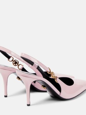 Calzado de charol Versace rosa