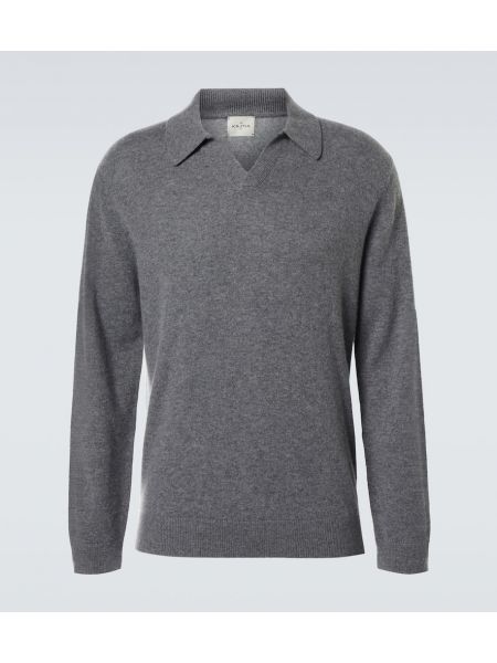 Cashmere poloskjorte Le Kasha grå