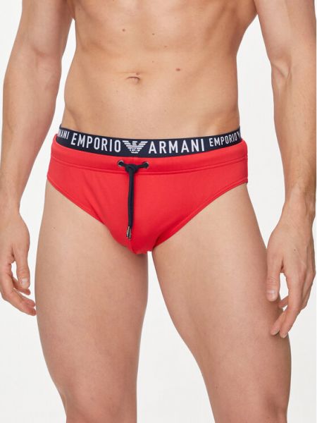Hlače Emporio Armani Underwear crvena