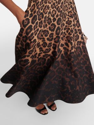 Rochie midi cu imagine cu model leopard Valentino