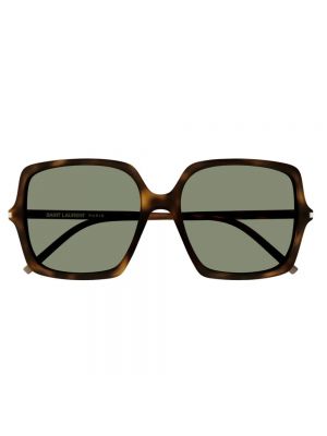 Okulary przeciwsłoneczne klasyczne Saint Laurent brązowe