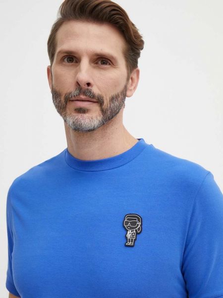Niebieska koszulka Karl Lagerfeld