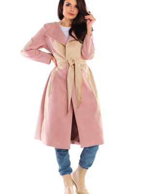 Пальто Awama рожеве