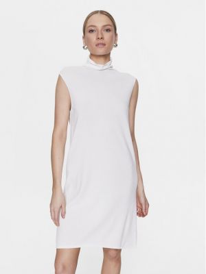 Коктейлна рокля Simple бяло