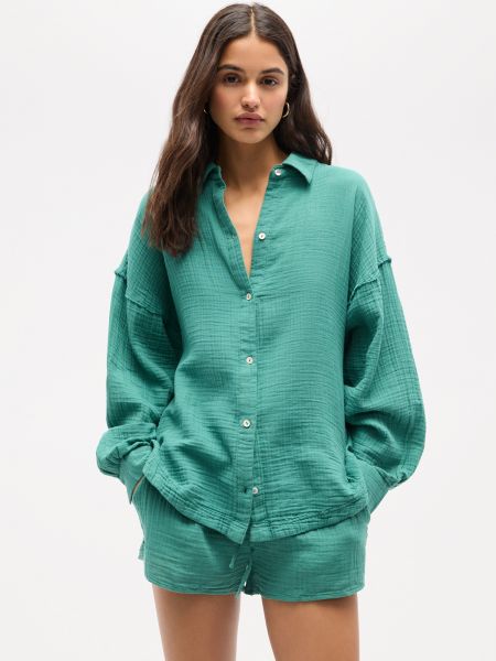 Bluză Pull&bear verde