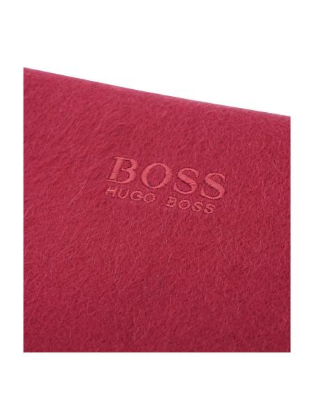 Bufanda de cachemir con estampado de cachemira Hugo Boss rojo