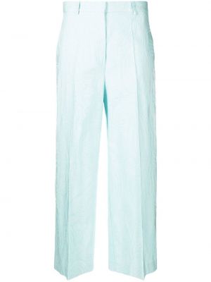 Pantaloni con stampa paisley Etro blu
