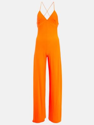 Ολόσωμη φόρμα από ζέρσεϋ Norma Kamali πορτοκαλί