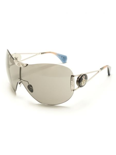 Oversized sluneční brýle Vivienne Westwood stříbrné