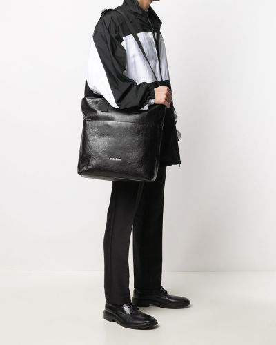 Leder shopper handtasche Balenciaga schwarz