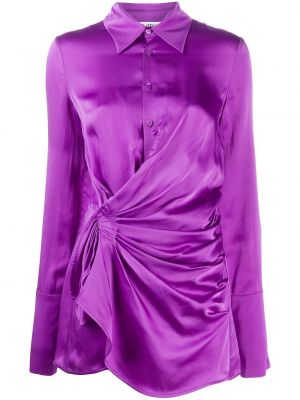 Платье мини The Attico, фиолетовое
