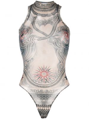 Body cu imagine transparente Jean Paul Gaultier