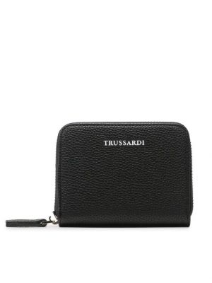 Cipzáras pénztárca Trussardi - fekete