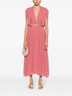 Kleid mit drapierungen Philosophy Di Lorenzo Serafini pink
