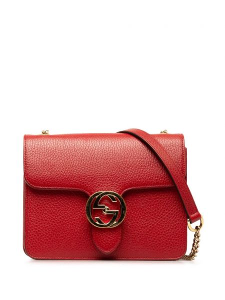 Мини чанта Gucci Pre-owned червено
