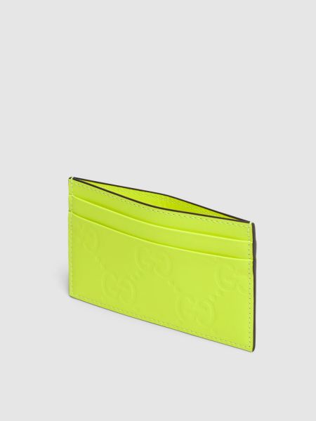 Cartera de cuero Gucci amarillo