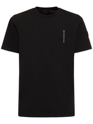 T-shirt en coton en jersey Moncler noir