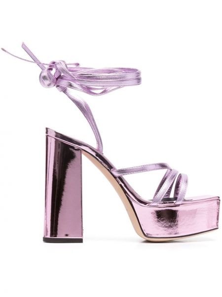 Sandali di pelle Giuseppe Zanotti Design rosa