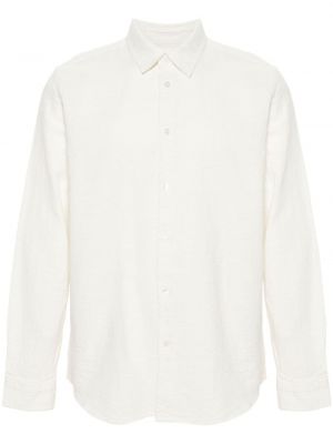 Βαμβακερό πουκάμισο Samsoe Samsoe λευκό