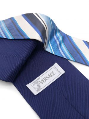 Cravate en soie à imprimé à motif géométrique Versace Pre-owned