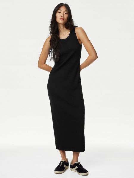 Midi šaty Marks & Spencer čierna