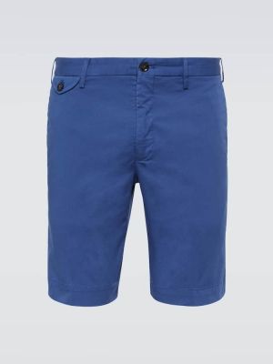 Pamučne kratke hlače Incotex plava