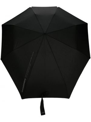 Paraguas con estampado geométrico Maharishi negro