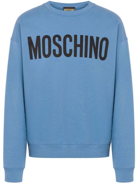 Raštuotas medvilninis džemperis Moschino