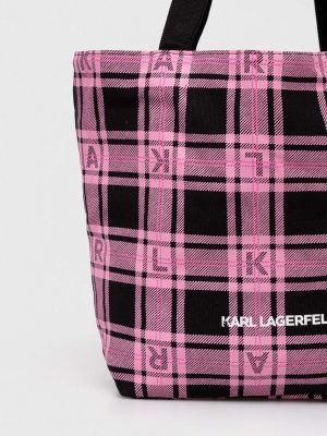 Kézitáska Karl Lagerfeld rózsaszín