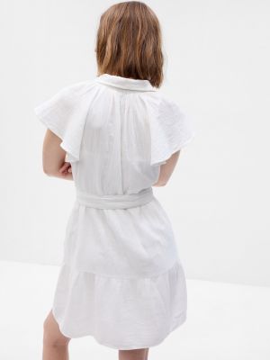 Košeľové šaty Gap biela