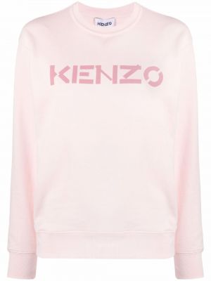 Trykt bomull sweatshirt Kenzo rosa