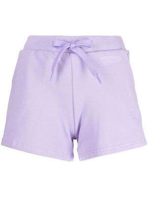 Brodert shorts Moschino lilla