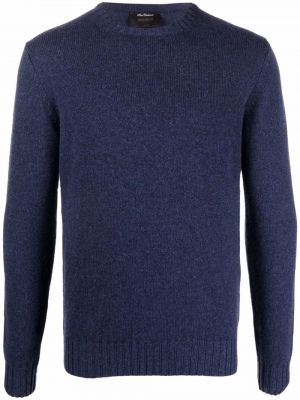 Кашмирен пуловер Dell'oglio синьо