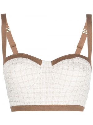 Ärmlös bralette Elisabetta Franchi vit