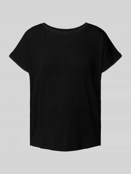 Koszulka w jednolitym kolorze More & More czarna