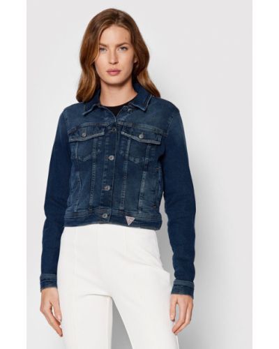 Guess Farmer kabát W2YN25 D4PB9 Kék Regular Fit