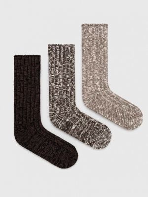 Чорапи Abercrombie & Fitch кафяво