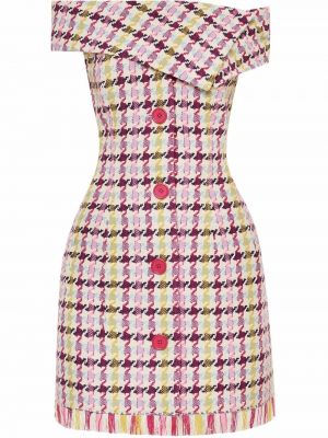 Tweed dress Oscar De La Renta hvit