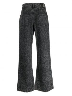 Straight jeans mit print ausgestellt Haikure schwarz