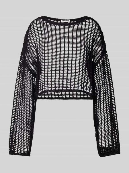 Dzianinowy sweter Review czarny