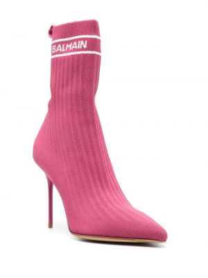 Ankle boots Balmain różowe