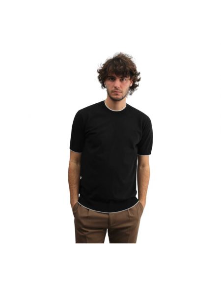 T-shirt mit rundem ausschnitt Paolo Pecora schwarz